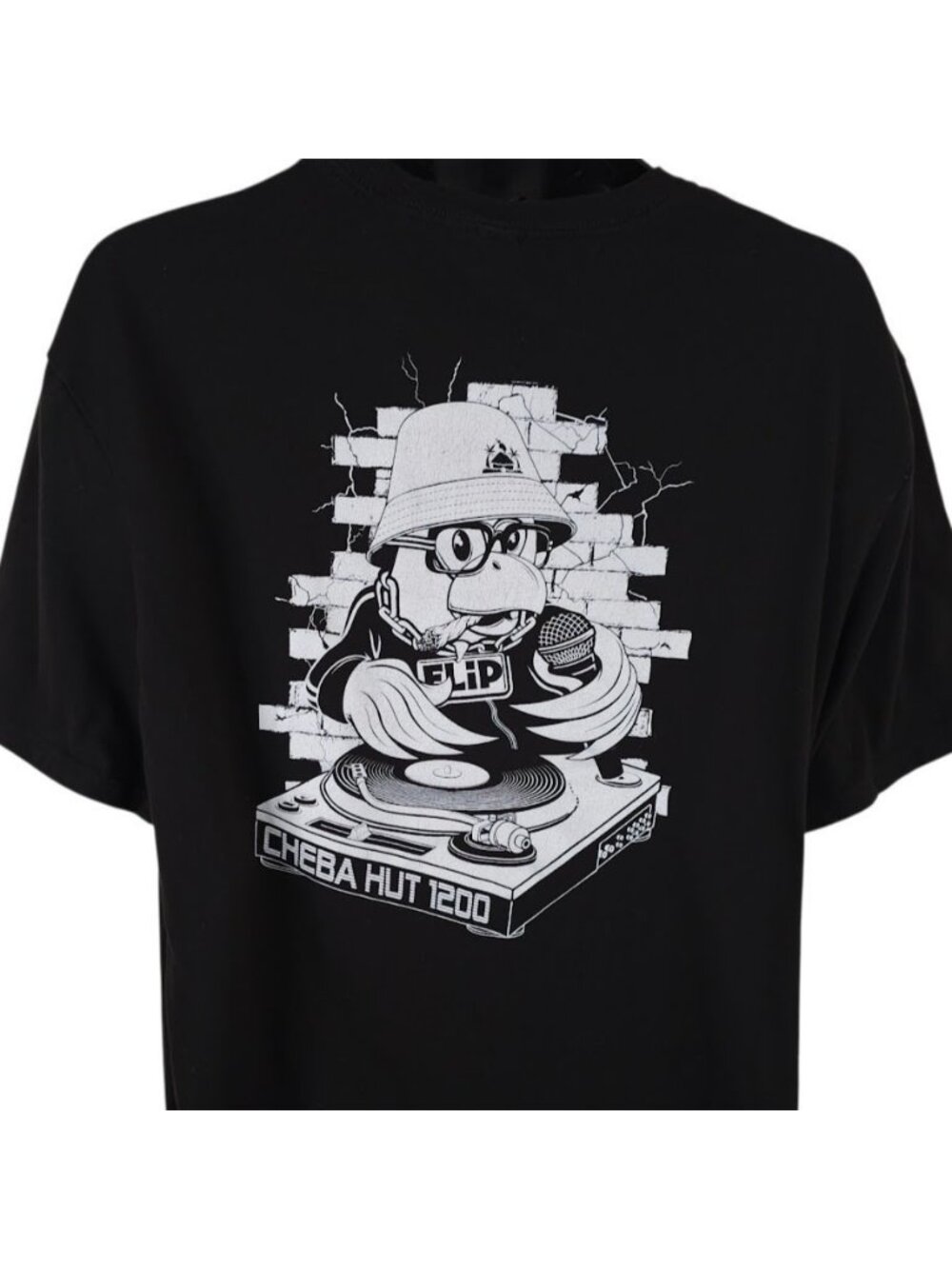 Cheba Hut 1200 T Shirt Mens Size 2XL Black Cannabis Toasted Subs Snack Tee